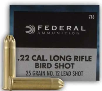 Federal 22LR - 12 Lead Birdshot - 50 Rounds