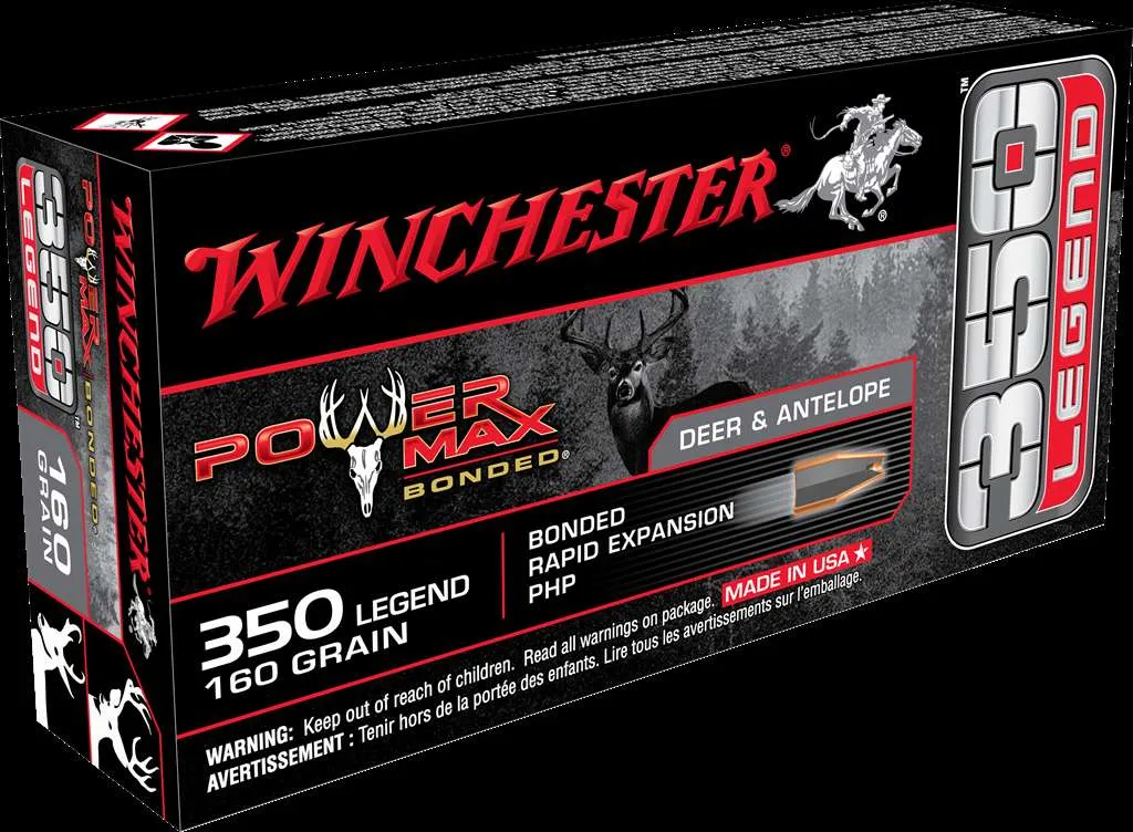 Winchester Power Max Bonded - 350 Legend - 160 Grain - 20 Rounds 10BX/CS