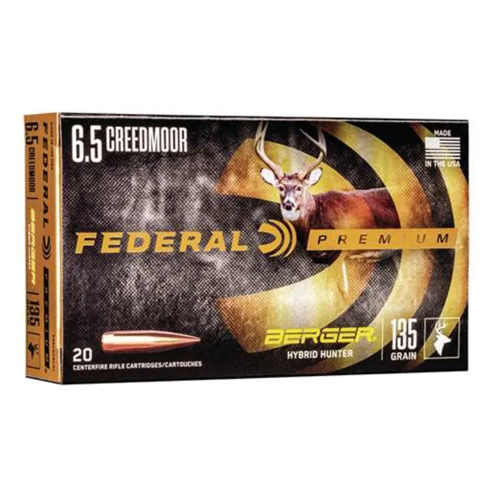 Federal Premium Berger Hybrid Hunter 6.5 Creedmoor - 135 Grain - 20Bx/10Cs