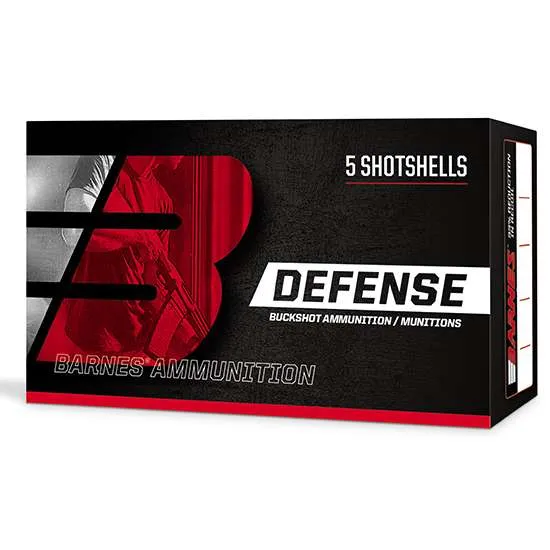 Barnes Defense Buckshot 20GA 2.75" 3BK 5rd 20bx/cs