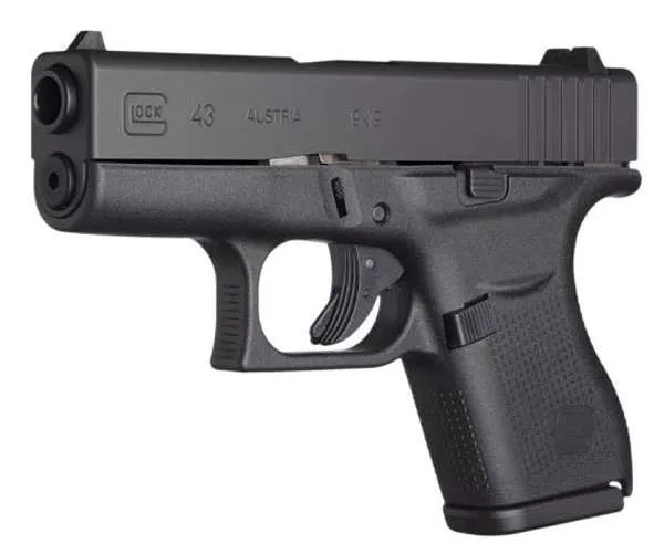 Glock UI4350201 G43 Subcompact 9mm Luger 3.39" 6+1 FS Black Polymer Grip Fixed Sights