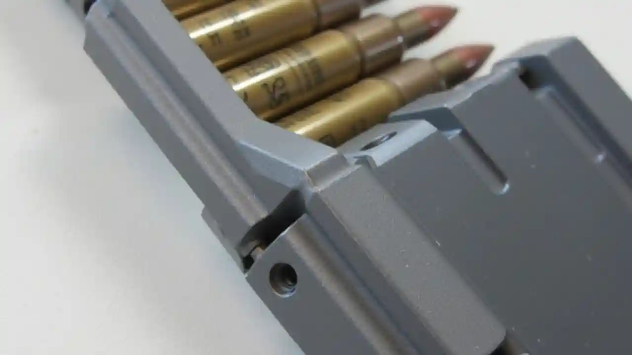 A close-up image of 5.56 stripper clips